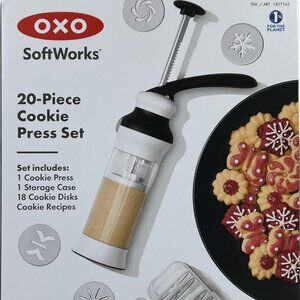 OXO SoftWorks Cookie Press with 18 Cookie Discs